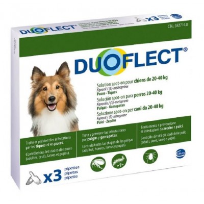 Pipettes Antiparasites DUOFLECT - Chien 20 à 40 kg 20316