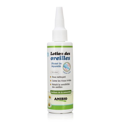 Lotion pour les oreilles pour Chien et Chat Anibio