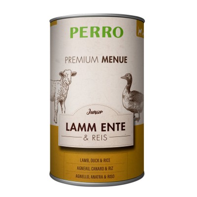 PERRO Premium Menu Junior Agneau, Canard et Riz