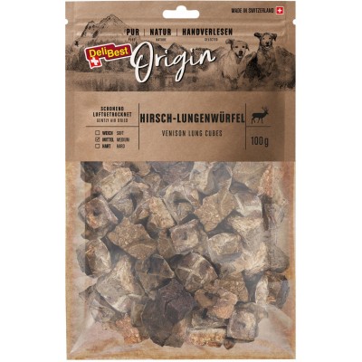 Cubes de Poumons de Cerf pour Chien - DeliBest Origin