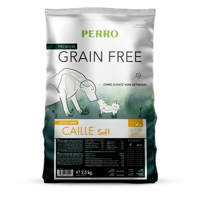 PERRO Grain Free Adulte Mini Caille - Tendre